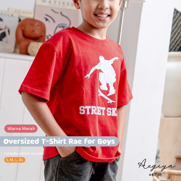 ts rae merah Oversized T-Shirt Rae