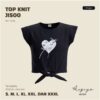top knit jisoo hitam Top Knit Jisoo
